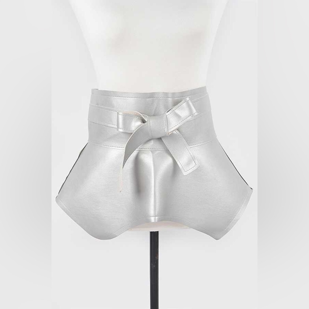 Vegan Leather Wrap Statement Belt
